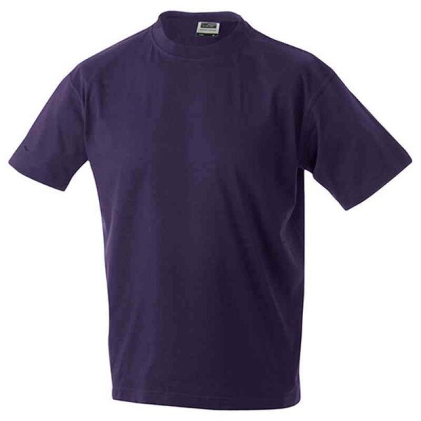 Basic T-Shirt S - 3XL | James & Nicholson aubergine XXL