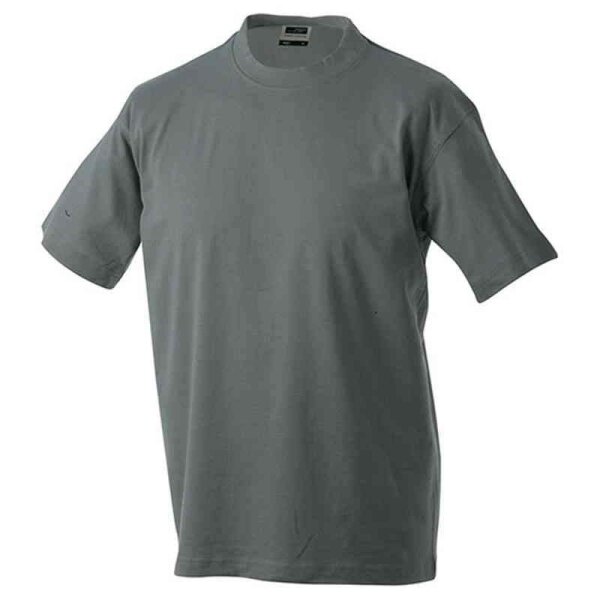 Basic T-Shirt S - 3XL | James & Nicholson dunkelgrau XL