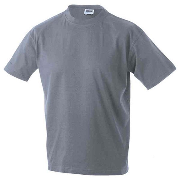 Basic T-Shirt S - 3XL | James & Nicholson grau-meliert XXL
