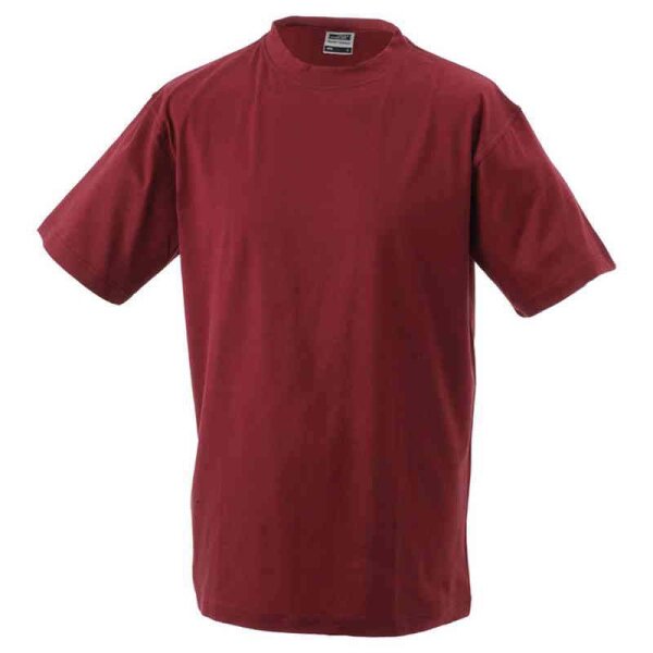 Basic T-Shirt S - 3XL | James & Nicholson weinrot S