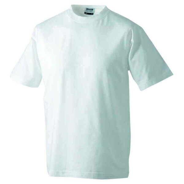 Basic T-Shirt S - 3XL | James & Nicholson weiß S