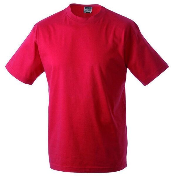 Kinder T-Shirt | James & Nicholson rot 110/116 (S)