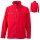 Trendige Herren Softshelljacke | James & Nicholson rot 3XL