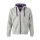 Sportiver Herren Hoodie | James & Nicholson grau/lila-3XL