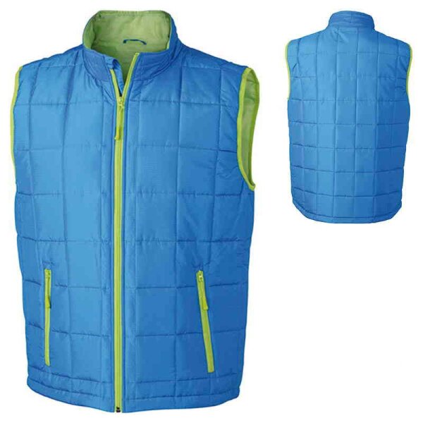 Steppweste mit Thinsulate Wattierung | James & Nicholson aqua/limone M