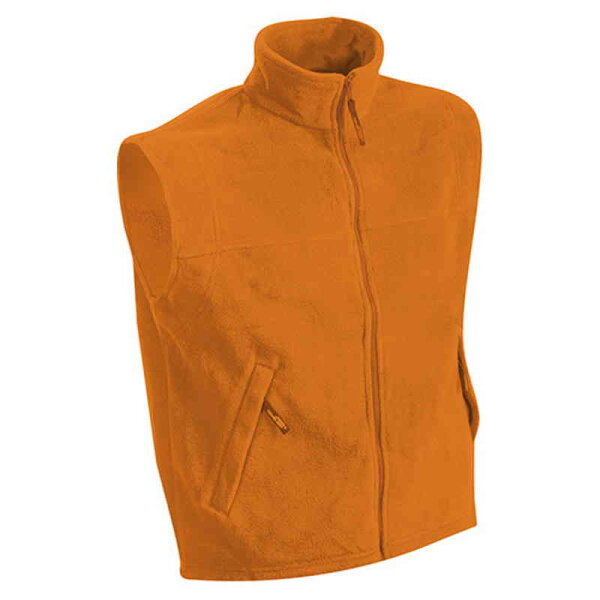 Herren Fleeceweste | James & Nicholson orange 4XL