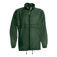 Damen und Herren Regenjacke | B&C dunkelgrün XXL