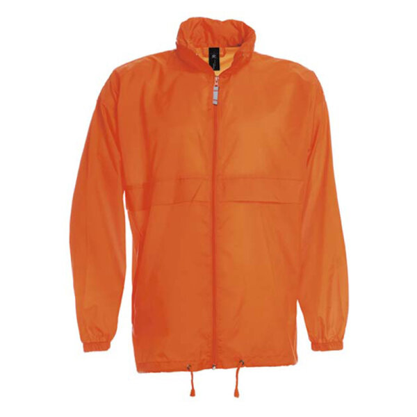 Damen und Herren Regenjacke | B&C orange S