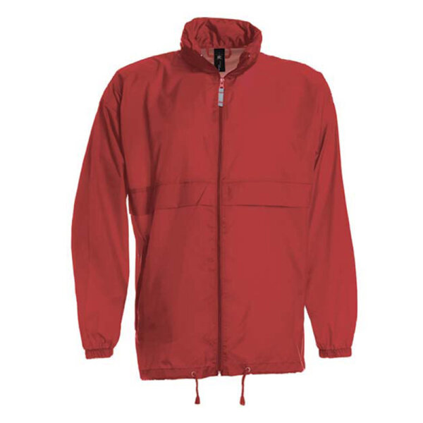 Damen und Herren Regenjacke | B&C rot XXL