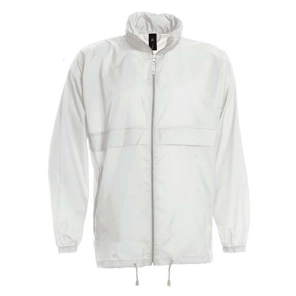 Damen und Herren Regenjacke | B&C weiß L