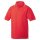 Poloshirt mit Kontraststreifen | James & Nicholson rot/weiß 3XL