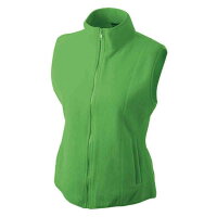 Leichte Damen Fleeceweste | James & Nicholson limone-XXL