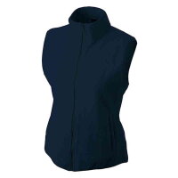 Leichte Damen Fleeceweste | James & Nicholson navy-S