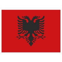Flagge Albanien 90x150cm mit Befestigungsösen