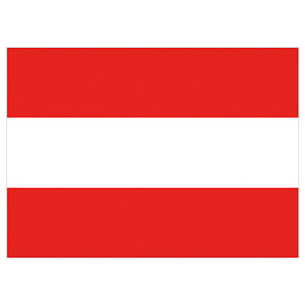 Flagge Österreich 90x150cm mit Befestigungsösen