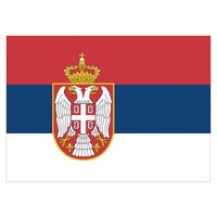 Flagge Serbien 90x150cm mit Befestigungsösen