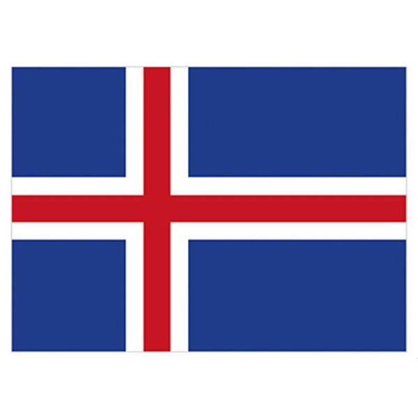 Flagge Island 90x150cm mit Befestigungsösen