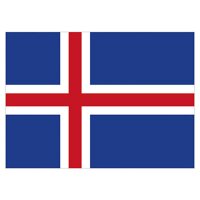 Flagge Island 90x150cm mit Befestigungsösen