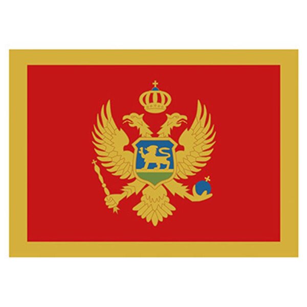 Flagge Montenegro 90x150cm mit Befestigungsösen