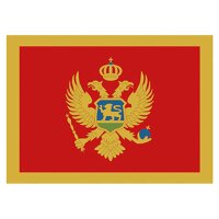 Flagge Montenegro 90x150cm mit Befestigungsösen
