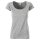 Damen Bio T-Shirt mit Rollsaum | James & Nicholson grau-meliert-XS