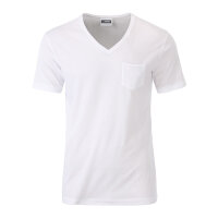 Herren Bio T-Shirt mit Brusttasche | James & Nicholson
