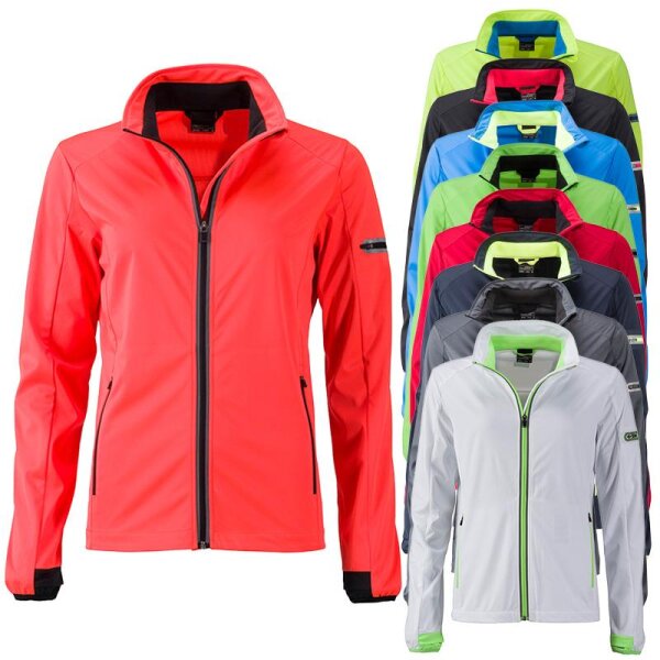 Funktionelle Damen Softshell Jacke | James & Nicholson
