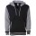Unisex Heavyweight Varsity Zip Hood | Independent Black/Gunmetal Heather-XS