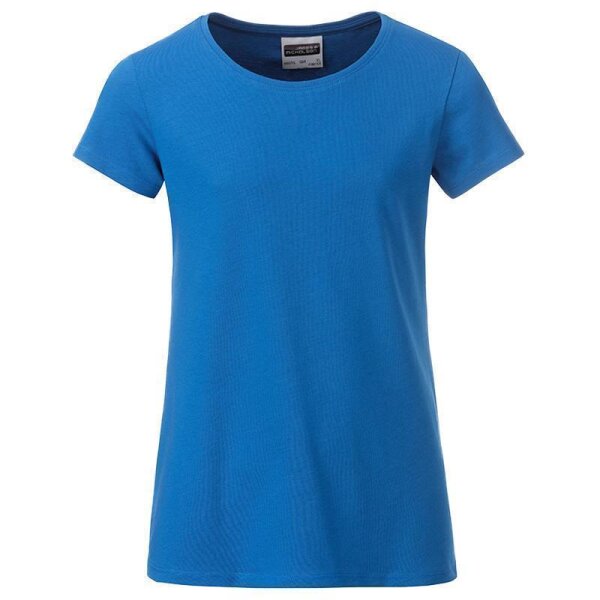 Kinder T-Shirt für Mädchen | James & Nicholson cobalt-122/128 (M)