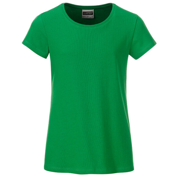 Kinder T-Shirt für Mädchen | James & Nicholson fern-green-98/104 (XS)