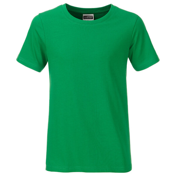 Kinder T-Shirt für Jungen | James & Nicholson fern-green-110/116 (S)