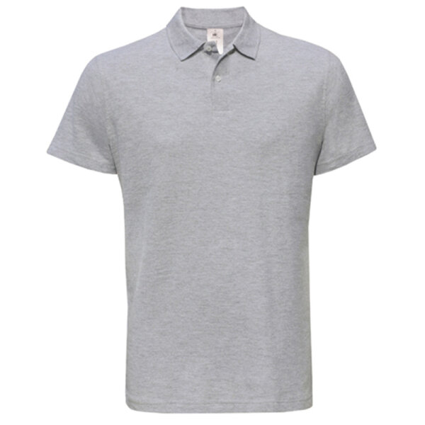 Polo ID.001 / Unisex | B&C Heather Grey-XL