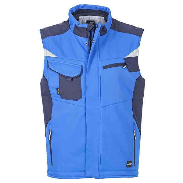 Workwear Winter Softshell Weste - STRONG - (royal/navy)