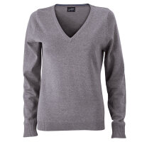Damen V-Ausschnitt Pullover | James & Nicholson