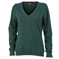 Damen V-Ausschnitt Pullover | James & Nicholson