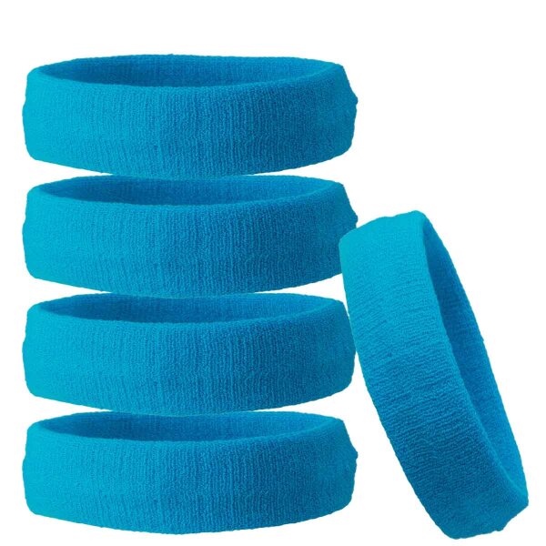 Frottee Stirnband | Myrtle Beach türkis 5er Set