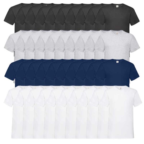 5er / 10er - Set T-Shirt Valueweight V-Neck T | Fruit of the Loom